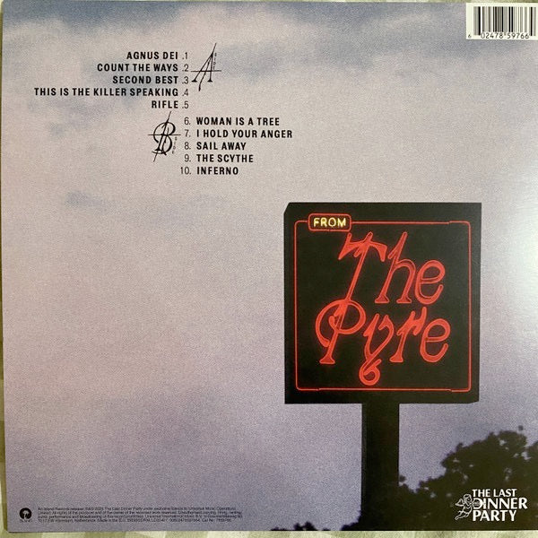 Image of Back Cover of LP - NEW/NEW - THE LAST DINNER PARTY, From The Pyre (Island; 7859766, Europe 2025, Inner & Insert, Indie Exclusive Inferno Vinyl), ,  - 5235098E