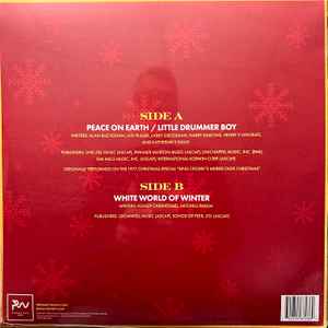 Image of Back Cover of 4335028E: 12" - DAVID BOWIE & BING CROSBY, Peace On Earth / Little Drummer Boy (Primary Wave Music; 792755872369, US 2025, Die Cut Sleeve, Picture Disc)   NEW/NEW
