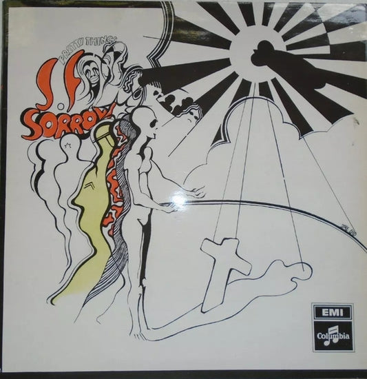 Image of Front Cover of LP - G+/G - PRETTY THINGS, S. F. Sorrow (Columbia; SCX 6306, UK 1971 Reissue, Laminated Gatefold Sleeve, Boxed "EMI" logo appearing twice on label.), Hairlines and scratches all over disc. Surface noise. Edge wear, staining, laminate creasing.,  - 4045046S