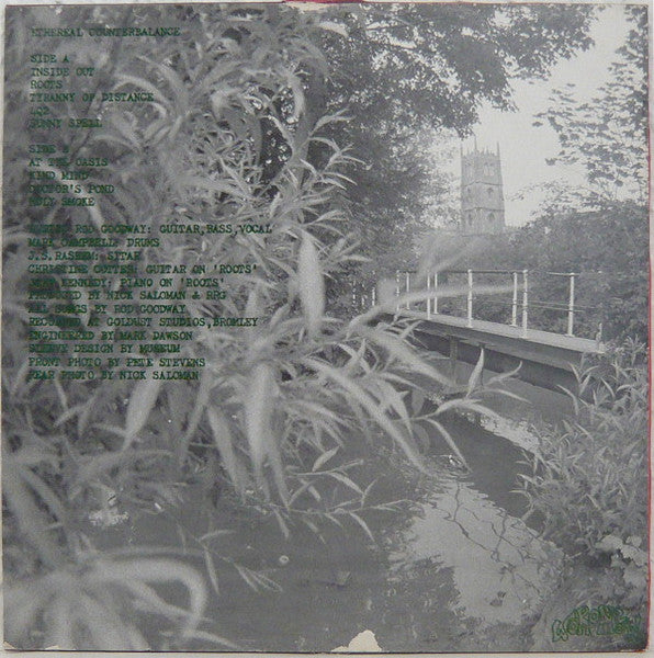 Image of Back Cover of LP - VG/VG - ETHEREAL COUNTERBALANCE, Ethereal Counterbalance (Woronzow; WOO 12, UK 1990, Produced by Nick Saloman of The Bevis Frond), Strong VG,  - 4215335C