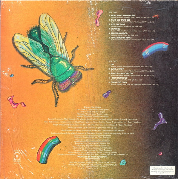 Image of Back Cover of LP - VG/VG - DR. JOHN, In The Right Place (ATCO Records; SD 7018, US Reissue, Stereo), ,  - 3546195S