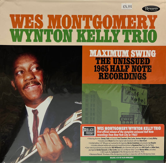Image of Front Cover of 4025091E: 3xLP - WES MONTGOMERY / WYNTON KELLY TRIO, Maximum Swing: The Unissued 1965 Half Note Recordings (Resonance Records; HLP-9067, US 2023, Triple Gatefold, Booklet, RSD Numbered Limited Editionof 4000) No.2150  VG+/EX