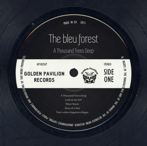 Image of Label Cover of LP - VG+/VG+ - THE BLEU FOREST, A Thousand Trees Deep (Golden Pavilion Records; GP1025LP, Europe 2016, Gatefold, Limited Edition), ,  - 4045112S