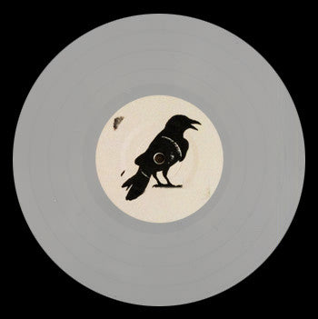Image of Back Cover of 12" EP - G+/VG - VARIOUS, King Elisedd EP (Crow Castle Cuts; CCC0749, UK 2011, Plain Black Die Cut Sleeve, Inner & Insert, Grey Vinyl), Light hairlines on disc, sleeve split at the top, A1	San Soda 	Do It Like This	7:13A2	Farm Hand 	Glyn Ceriog Chant	1:44B1	Luv Jam 	Fairytale Melody	7:09B2	Schmitt Trigger 	Speichriech	6:57Stencil Sprayed in Mantana F400 Shocking Pink.CCC0749 Fairytale Poster Insert.300 copies Hand Stamped. - 4015149C