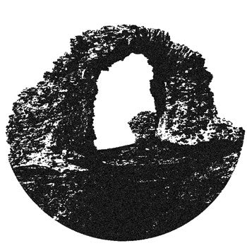 Image of Label Cover of 12" EP - G+/VG - VARIOUS, King Elisedd EP (Crow Castle Cuts; CCC0749, UK 2011, Plain Black Die Cut Sleeve, Inner & Insert, Grey Vinyl), Light hairlines on disc, sleeve split at the top, A1	San Soda 	Do It Like This	7:13A2	Farm Hand 	Glyn Ceriog Chant	1:44B1	Luv Jam 	Fairytale Melody	7:09B2	Schmitt Trigger 	Speichriech	6:57Stencil Sprayed in Mantana F400 Shocking Pink.CCC0749 Fairytale Poster Insert.300 copies Hand Stamped. - 4015149C
