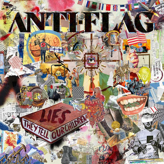 Image of Front Cover of LP - EX/EX - ANTI-FLAG, Lies They Tell Our Children (Spinefarm Records; SPINE953721,  2023, Poster), , Standard black vinyl. Includes double sided poster with lyrics. - 4025047E