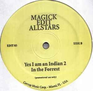 Image of Back Cover of 12" - /VG - MAGICK EDIT ALLSTARS - VOLUME 3, Disco Fever (Magick Edit; EDIT 03, US 2005, Plain Sleeve), , A1 Disco FeverA2 East 6th StreetB1 Yes I Am An Indian 2B2 In The Forest - 4025214E