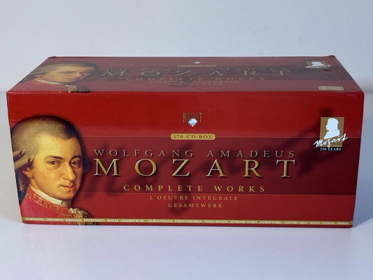 Image of Front Cover of 4035073E: 170xCD - WOLFGANG AMADEUS MOZART, Complete Works = L'Oeuvre Int�grale = Gesamtwerk (Brilliant Classics; 92540, Europe 2005, Box Set, Inners)   VG/VG