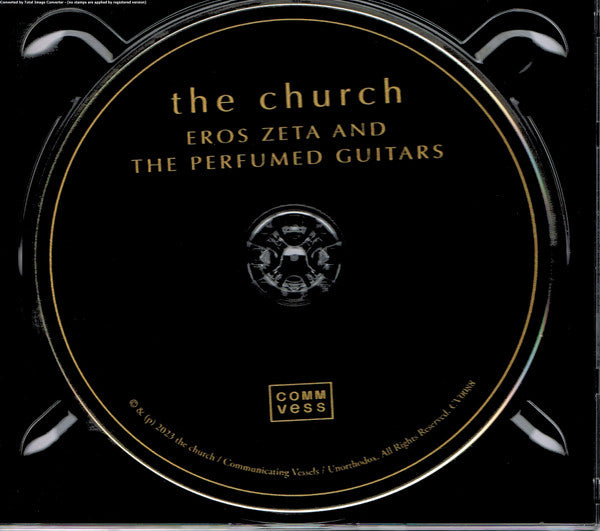 Image of Label Cover of CD - VG+/VG+ - THE CHURCH, Eros Zeta And The Perfumed Guitars (Communicating Vessels; CV0088,  2023), ,  - 4055184S