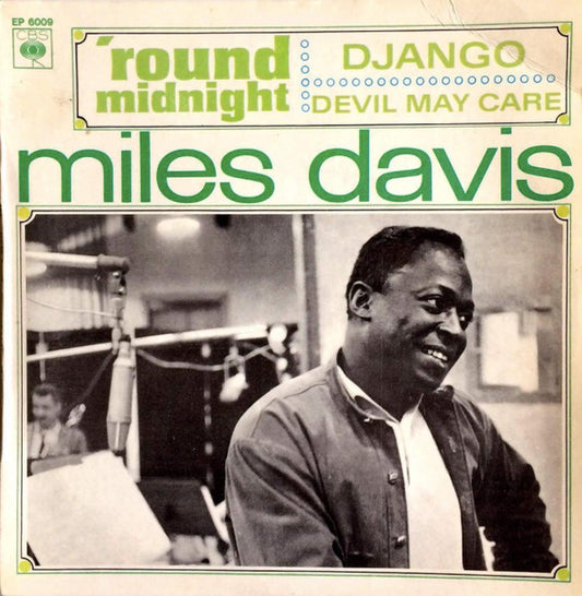 Image of Front Cover of 4025336E: 7" EP - MILES DAVIS, 'Round Midnight (CBS; EP 6009, France 1966, Picture sleeve)   VG+/VG+