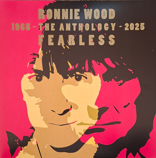 Image of Front Cover of 4025386E: LP - RONNIE WOOD*, Fearless (The Anthology 1965 - 2025) (BMG; 964064401, Europe 2025, Insert, 180 Gram Audiophile Pressing) Signed on Front Sleeve at the Stones Store On Carnaby Street In London  EX/EX
