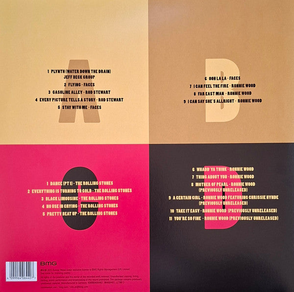 Image of Back Cover of 4025386E: LP - RONNIE WOOD*, Fearless (The Anthology 1965 - 2025) (BMG; 964064401, Europe 2025, Insert, 180 Gram Audiophile Pressing) Signed on Front Sleeve at the Stones Store On Carnaby Street In London  EX/EX