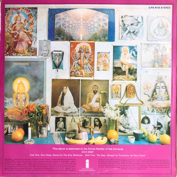 Image of Back Cover of LP - VG/VG - QUINTESSENCE, Dive Deep (Island Records; ILPS 9143, UK 1970s reissue, Inner), ,  - 4025493E