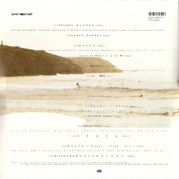 Image of Back Cover of 3x12" - NEW/NEW - POLYGON WINDOW, Surfing On Sine Waves (Expanded Edition) (Warp; WARPLP7R, Europe 2025 Reissue, Gatefold, Aphex Twin), ,  - 2036151E