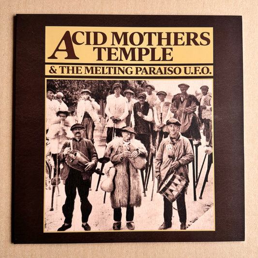 Image of Front Cover of LP - VG+/VG+ - ACID MOTHERS TEMPLE & THE MELTING PARAISO U.F.O.*, Mantra Of Love (Riot Season; REPOSELP138, UK 2024, Leather Effect Laminate, Bone/Cream Vinyl), Small number of surface marks. , Remastered, Limited Edition of 500 - 4025476E