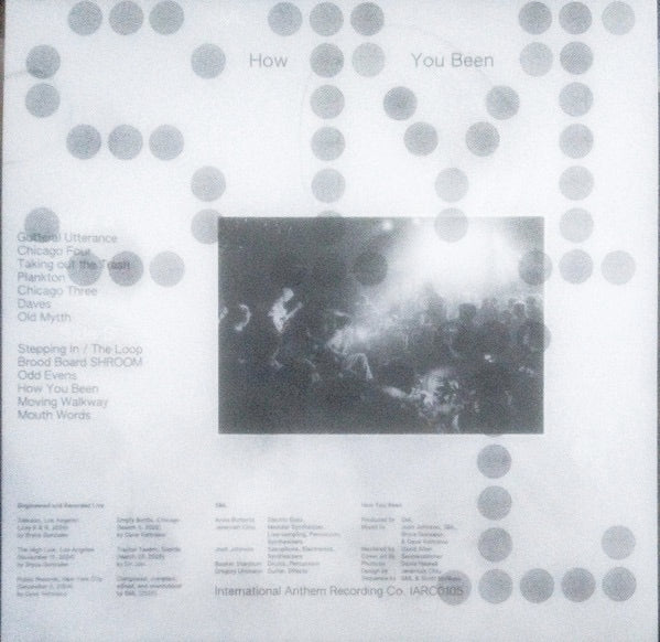 Image of Back Cover of LP - NEW/NEW - SML, How You Been (International Anthem; IARC105LPI, Europe 2025, Inner, Limited Edition Plankton Colour Vinyl), ,  - 2356053S