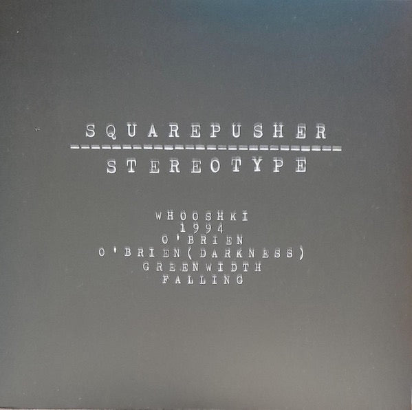 Image of Front Cover of 4335034E: 2xLP - SQUAREPUSHER, Stereotype (Warp; SQPRLP002, Europe 2025 Reissue, 2 Inners)   NEW/NEW