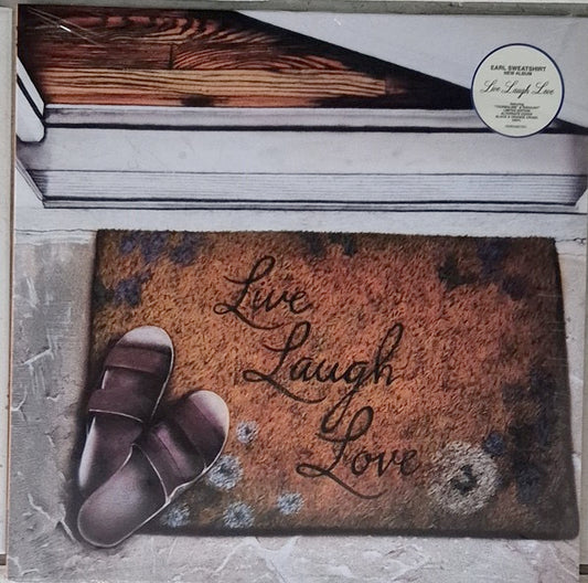 Image of Front Cover of 4315023C: LP - EARL SWEATSHIRT, Live Laugh Love (Warner Bros; 0093624827931, Europe 2025, Insert, Orange & Black Vinyl)   NEW/NEW