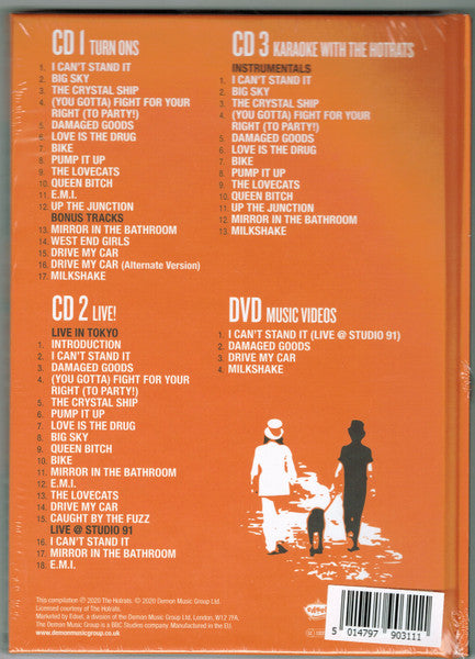 Image of Back Cover of 4xCD - VG+/VG+ - THE HOTRATS, Turn Ons (Edsel Records; EDSL0062, Europe 2020, Triple Digipak, 8 Page Booklet), ,  - 4135024E