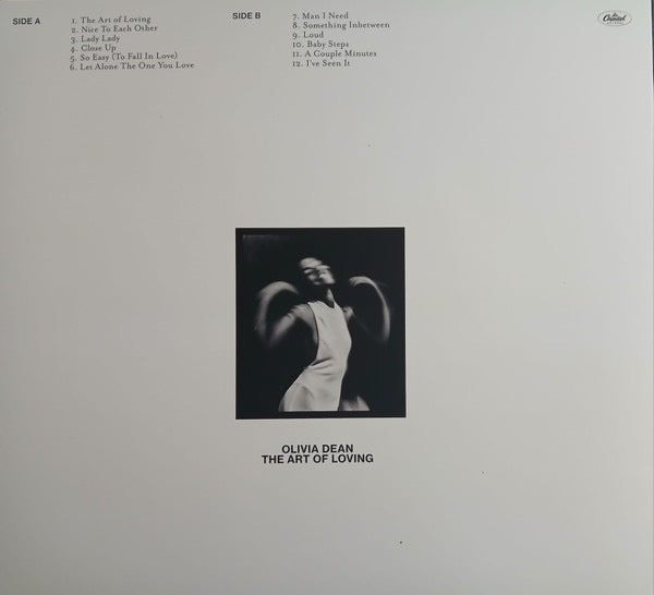 Image of Back Cover of LP - NEW/NEW - OLIVIA DEAN, The Art Of Loving (Capitol; 7816332, Europe 2025, Booklet & Inner, Black Vinyl), ,  - 0616177C