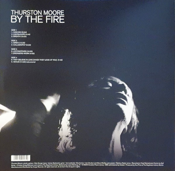 Image of Back Cover of 2xLP - VG+/VG+ - THURSTON MOORE, By The Fire (The Daydream Library Series; DLS10, Europe 2020, Gatefold, 2 Inners), Signed by Thurston in Silver Marker on Front Sleeve,  - 4025528E