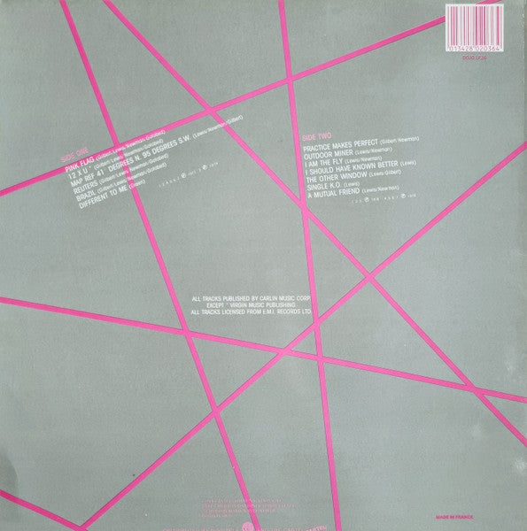 Image of Back Cover of LP - VG/VG+ - WIRE, In the Pink (Castle; DOJOLP36, UK 1986), Edge Wear, Sticker Mark,  - 3146176S