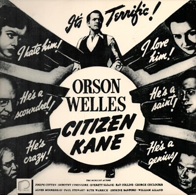 Image of Front Cover of 3xLaserdisc - VG/VG+ - ORSON WELLES, Citizen Kane (The Criterion Collection ; 142, US , Double Gatefold, NTSC), Small split on spine top right corner,  - 4125011E