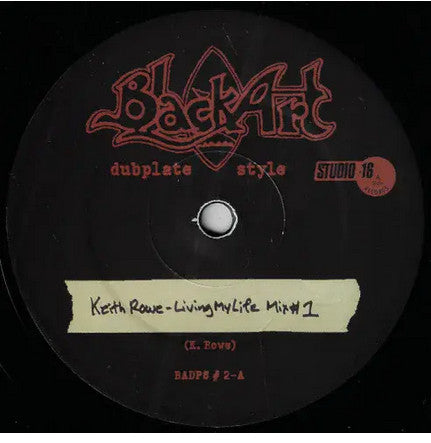 Image of Front Cover of 10" - EX/EX - KEITH ROWE, Living My Life (Black Art; BADP5, UK 2025, Die Cut Picture Sleeve, Mono), ,  - 4115067C