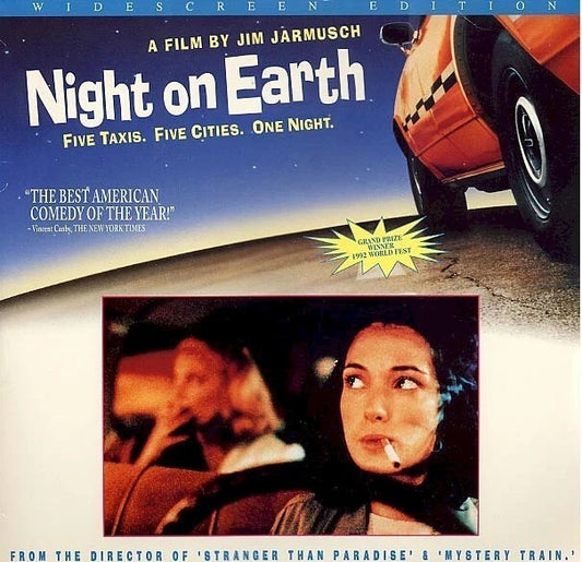Image of Front Cover of 2xLaserdisc - VG/VG+ - JIM JARMUSH, Night On Earth (Image Entertainment; ID2248LI, US ), ,  - 4125131E