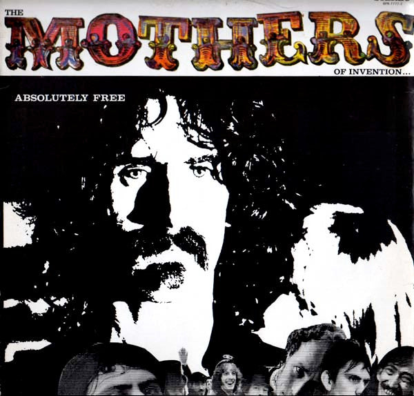 Image of Front Cover of 4115102C: LP - THE MOTHERS OF INVENTION, Absolutely Free (Barking Pumpkin Records; BPR 7777-2, US 1985 Reissue, Gatefold, From The Old Masters Box Set)   VG/VG+