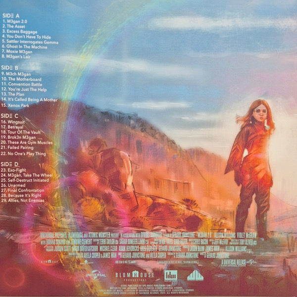 Image of Back Cover of LP - NEW/NEW - CHRIS BACON, M3gan 2.0 (Original Motion Picture Soundtrack) (Waxwork Records; WW224, US 2025, Gatefold, Booklet, Translucent Pink & White w/ Purple Splatter Vinyl), ,  - 4115162C
