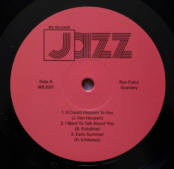 Image of Label Cover of LP - NEW/NEW - RYO FUKUI, Scenery (We Release Jazz; WRJ001, Switzerland 2018 Reissue), ,  - 1816319C