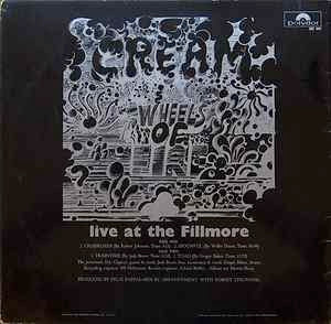 Image of Back Cover of LP - VG/G - CREAM, Wheels of Fire - Live at Fillmore (Polydor; 582 040, UK 1968, Laminated Sleeve, Mono.), ,  - 1126033E