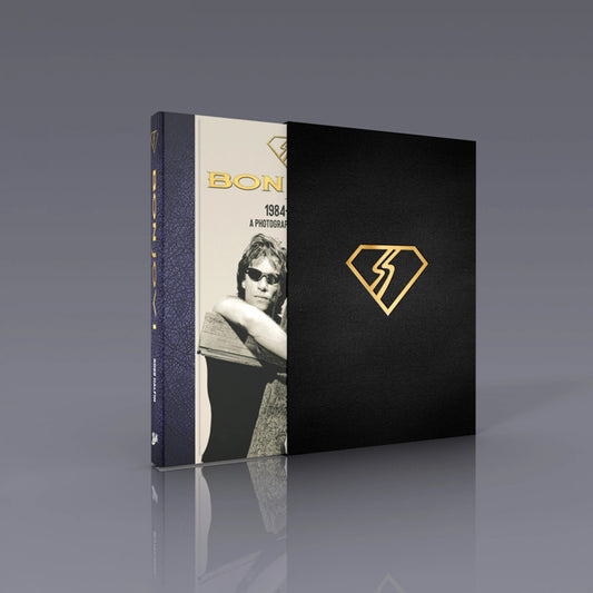 Image of Front Cover of Book - VG+/VG+ - ROSS HALFIN, BON JOVI by ROSS HALFIN DELUXE EDITION (; RSLE086, UK , Hardback, Photo book with slipcase.  Signed by Ross. With 3D image in envolope.limited 190/300), , Bon Jovi by Ross Halfin is a brand-new book from Rufus Publications. At over 400 oversized pages this unique, photographic book covers the band for a ten-year period from the mid-eighties. Ross had unique access to the band and the book features both intimate and stunning live portraits of the group 
