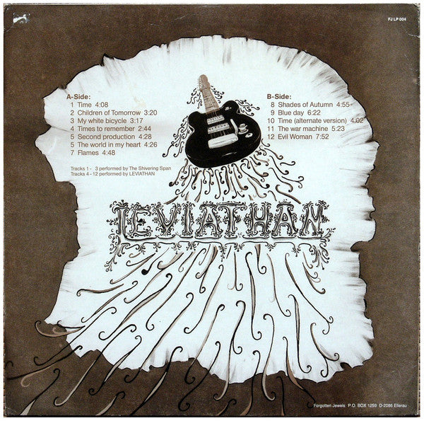Image of Back Cover of LP - VG/VG - LEVIATHAN, Leviathan (Forgotten Jewels; FJ LP 004, Germany 1990, Glossy Sleeve, Unofficial Compilation), Strong VG,  - 2816262C