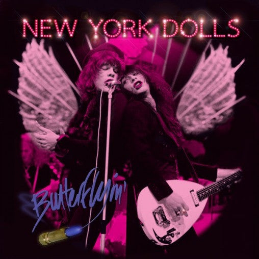 Image of Front Cover of 4145290S: LP - NEW YORK DOLLS, Butterflyin' (Easy Action; EARS074LP, UK 2015, Insert, Pink Vinyl, Ltd to 400) Still In Opened Shrinkwrap  VG+/VG+