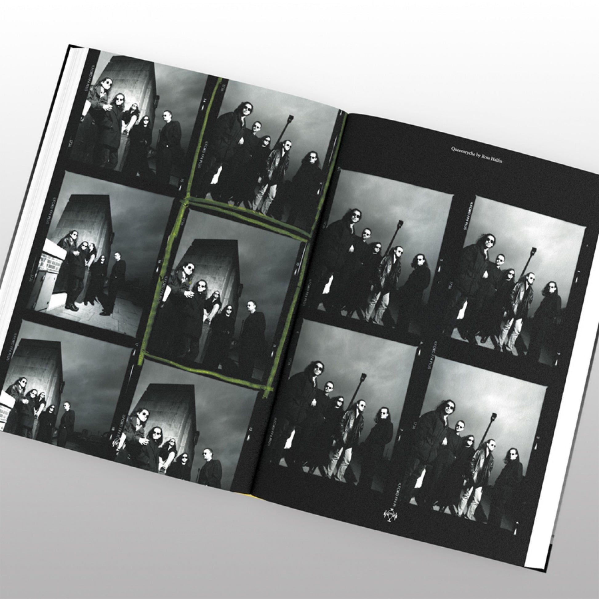 Image of Label Cover of Book - VG+/VG+ - ROSS HALFIN, Queensr che BY ROSS HALFIN (; RSLE109, Worldwide 2023, Hardback, Slipcase, '3D' Lenticular image in sealed envolope.Book is signed by the band and Ross Halfin. Limited Ed 120/350), , A VERY LIMITED SIGNED EDITION OF JUST 350 NUMBERED COPIESComing in at over 300 pages and printed on high-quality art paper, Queensr che by Ross Halfin is available in a run of just 350 numbered copies worldwide. Each book is presented in a luxury slipcase and comes with a 