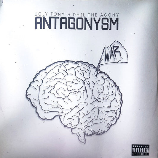 Image of Front Cover of 12" EP - VG/VG+ - UGLY TONY & PHIL THE AGONY, Antagonysm (Rugged Records; RRLP03, France 2014), ,  - 4115424C
