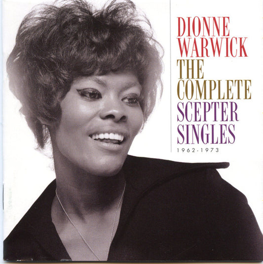 Image of Front Cover of 4155266S: 3xCD - DIONNE WARWICK, The Complete Scepter Singles 1962-1973 (Real Gone Music; RGM-1555, US 2023)   VG+/VG+