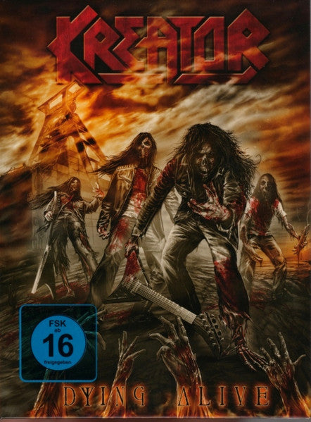 Image of Front Cover of 3xDVD - VG+/VG+ - KREATOR, Dying Alive (Nuclear Blast; NB 3053-2, Europe 2013, 2 x cd), ,  - 4155202S