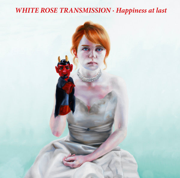 Image of Front Cover of 4245026S: LP - WHITE ROSE TRANSMISSION, Happiness At Last (Sireena Records; SIR 4070, Germany 2021, Black Inner & Insert, Red Vinyl. Band founded by members of The Convent and The Sound.) Still in stickered shrinkwrap.  EX/VG+