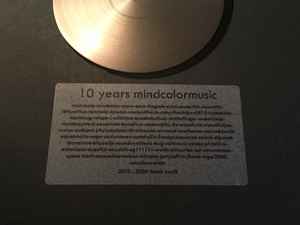 Image of Label Cover of 3xLP - VG/VG - VARIOUS, aux44100 - 10 Years mindcolormusic (mindcolormusic; aux44100, Germany 2020, 2 Inners & Numbered Insert, Numbered Limited Edition), 14/150. Some very light storage marks. Otherwise discs look great.,  - 4215017C