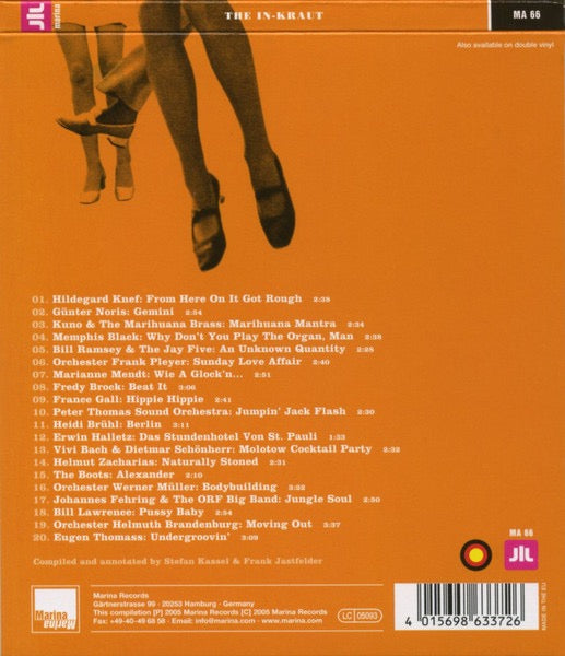 Image of Back Cover of CD - VG+/VG - VARIOUS, The In-Kraut (Marina Records; MA 66, Germany 2005, Digipak, Booklet), ,  - 2716354C