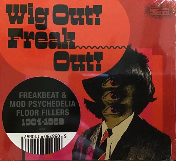 Image of Front Cover of 4215036C: CD - VARIOUS, Wig Out! Freak Out! (Freakbeat & Mod Psychedelia Floor Fillers 1964-1969) (Two Piers; BN9CD, UK 2023, Digipak)   VG+/VG+