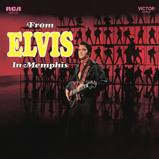 Image of Front Cover of 4235026E: LP - ELVIS PRESLEY, From Elvis In Memphis (Sony; 19802961971, Europe 2025, National Album Day 2025, Red and Black Marble Vinyl. Widely considered to be one his very best albums, Elvis's 1969 album is home to two of his most enduring tracks, 'In the Ghetto' and 'Suspicious Minds'. )   NEW/NEW