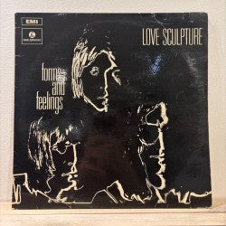 Image of Front Cover of LP - VG/G+ - LOVE SCULPTURE, Forms & Feelings (Parlophone Silver/Black - 2 EMI Boxes  NO 'MADE IN GT BRITAIN'; PCS 7090, UK 1974 Reissue, Laminated Front Sleeve, Signed By Dave Edmunds on Rear of Sleeve), Hairlines to disc, Signed rear sleeve in blue ball point pen, Ring wear and creasing to sleeve, Signed by Dave Edmund on Rear Sleeve in Ball Point Pen - 4215059C