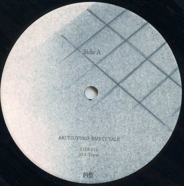Image of Label Cover of 4245097S: LP - AKI  TSUYUKO, Empty Talk (Enban; 12EB-115, Japan 2017)   VG+/VG+
