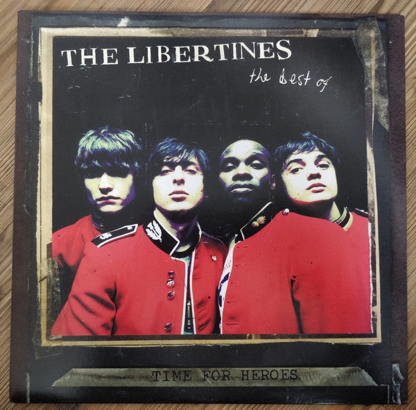 Image of Front Cover of LP - VG+/EX - THE LIBERTINES, Time For Heroes - The Best Of The Libertines (Rough Trade; RTRADLP421, UK 2018 Reissue, Textured Sleeve, Insert, Red Vinyl), ,  - 0816467C