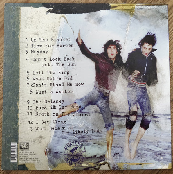 Image of Back Cover of LP - VG+/EX - THE LIBERTINES, Time For Heroes - The Best Of The Libertines (Rough Trade; RTRADLP421, UK 2018 Reissue, Textured Sleeve, Insert, Red Vinyl), ,  - 0816467C