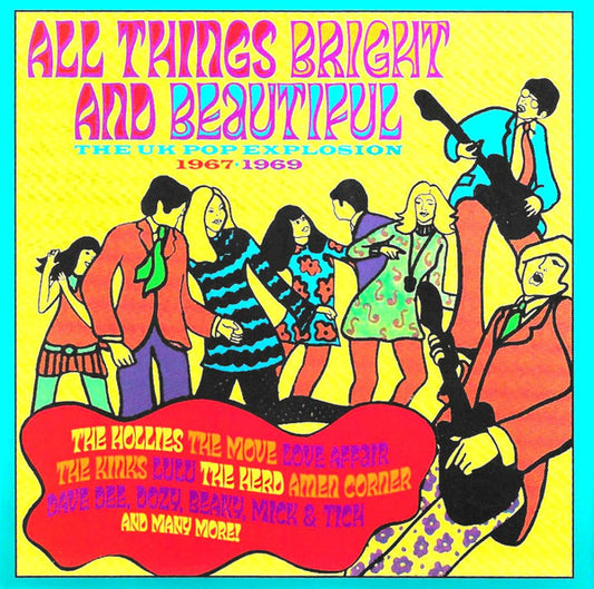 Image of Front Cover of 3xCD - VG+/VG+ - VARIOUS, All Things Bright And Beautiful (The UK Pop Explosion 1967 1969) (Grapefruit Records; CRSEG3BOX158, UK 2025, Box Set), ,  - 0836041E
